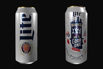 do label design for beer can, soda can, energy drink, drink bottle, juice label