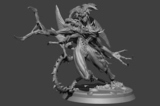 sculpt 3d action figures miniature, tabletop model, wargaming, stl file,sculpt3d