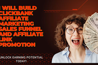build clickbank affiliate marketing sales funnel and affiliate link promotion