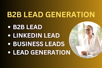 do b2b lead generation, email collection and linkedin lead