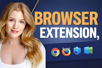 create custom google chrome extension firefox or any browser extension plugin