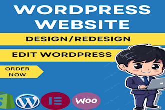 design, rebuild, revamp, clone, edit and update your wordpress professionally