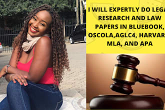expertly do legal research and law tasks in bluebook,oscola,aglc4,apa, mla