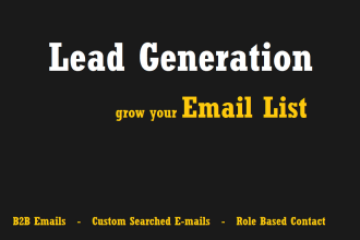 targeted business email leads for effective email marketing and lead generation