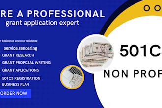 do grant proposal writing, grant research, grant application, rfps and 501c3