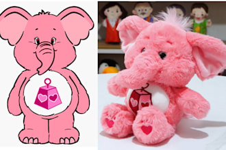 make plush toys based on your pictures