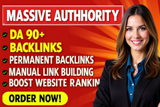 build high authority da 90 SEO dofollow backlinks white hat link building