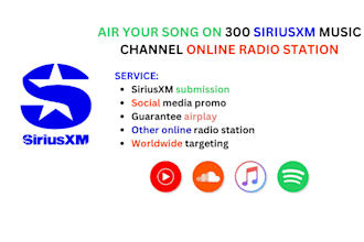 air your song on 300 siriusxm music channel online radio station