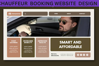 design limousine website design taxi booking website chauffeur website design