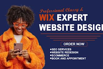 design wix laundry website design