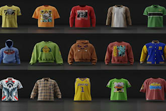make 3d fashion design and pattern for clothing mockup and animation using clo3