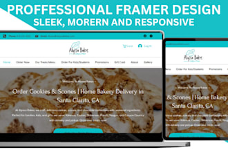 design responsive framer website and convert figma to framer
