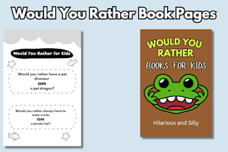 create would you rather book pages for kids silly jokes