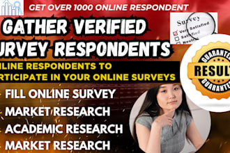 get over 1000 online respondents for online survey form, google form, qualtric