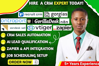automate zendesk sell ontraport gorilladesk vtiger ai automation gorgias recruit