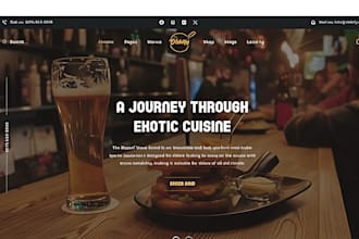 food catering website restaurant website food truck website food cafe website