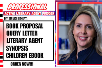 submit your book to active literary agent write book proposal, query letter