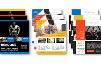 create design flyer poster for corporate medical gym real estate salon and hotel