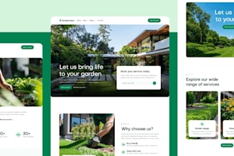 lawn care gardening website wordpress business website
