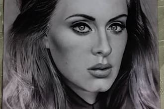create a highly detailed realistic pencil portrait for you