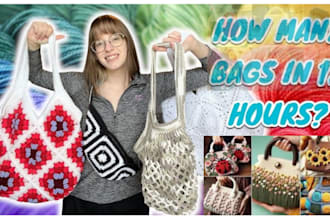create a customized crochet bag pattern based on your image