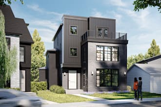 remodel residence apartment, functional small home design, 2d 3d building render