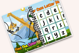 create or design activity book for kids