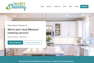 design cleaning website commercial cleaning website house cleaning website