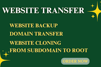 transfer or migrate wordpress domain or host new host