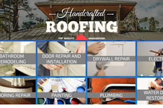 construction website constructor roofing website plumbing hvac handyman website