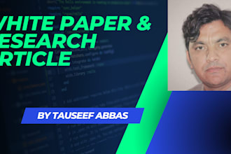 write research articles and white papers