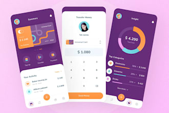 develop fintech app, investment app, money transfer, neo bank app, wallet app