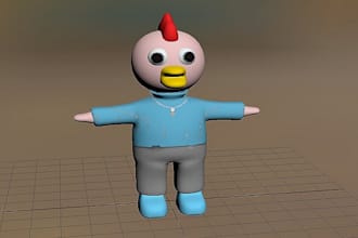 do 3d modeling, 3d figure, 3d toy, 3d character model, funko pop