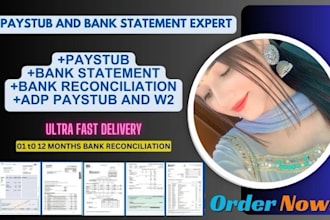 do bank reconciliation ,profit loss balance sheet cash flow financial statement