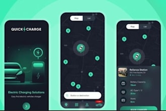 develop finder app, tracking app, ev charging app, battery charging app