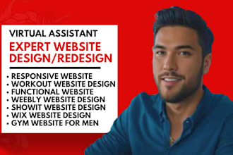 be weebly website, showit, duda website, workout , yoga, gym website expert