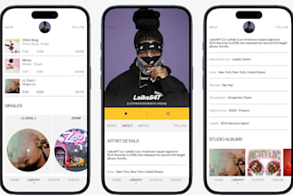 music streaming app like sportify, livestreaming app, podcast app, streaming app