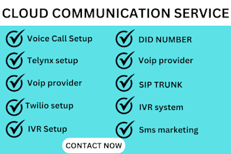 create twilio telnyx account for bulk SMS sip trunk did number call center