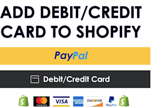 integrate paypal debit credit card button on shopify