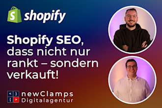 seo optimize your shopify shop in german