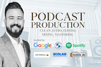 edit, polish and master your podcast in broadcast quality