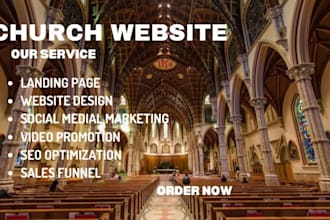 design church website ministry website donation website church flyer website
