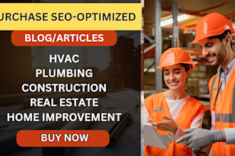 write plumbing construction blog, hvac, real estate and home improvement article