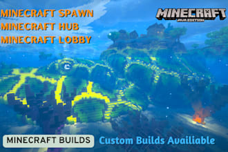 build custom minecraft spawns, hubs, and fantasy organic builds
