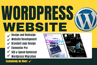 create custom wordpress website maintenance design development elementor pro