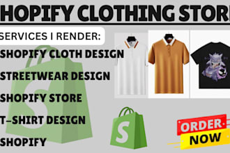 design premium streetwear online store for your clothing brands of high quality