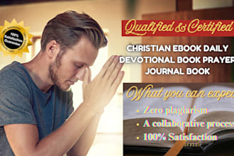 write christian ebook daily devotional book prayer journal book