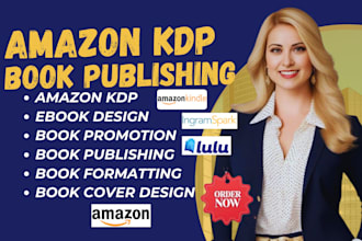 do expert book formatting and seamless publishing for amazon KDP