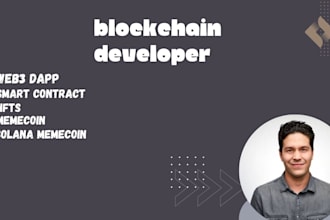 blockchain developer creat memecoin web3 dapp smart contract on solana