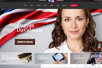 build political campaign website government election politician website